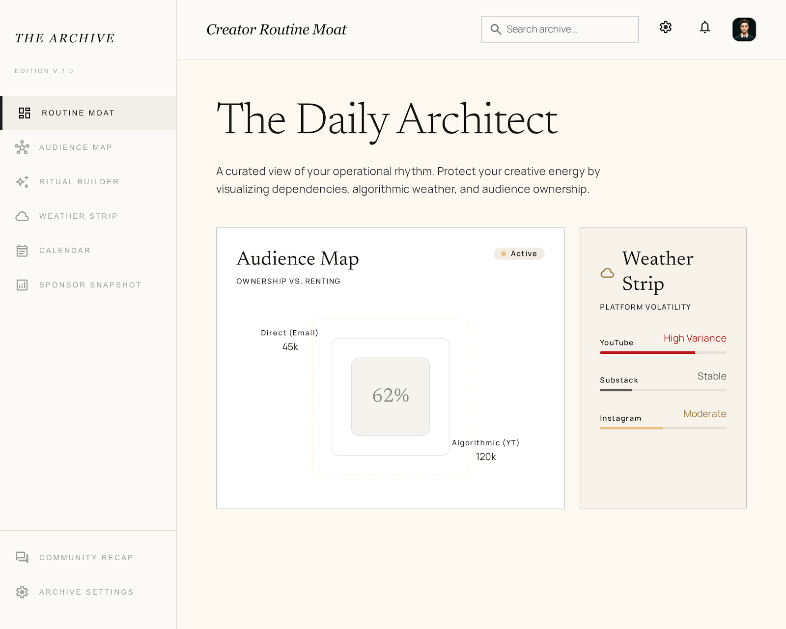 Creator Routine Moat preview