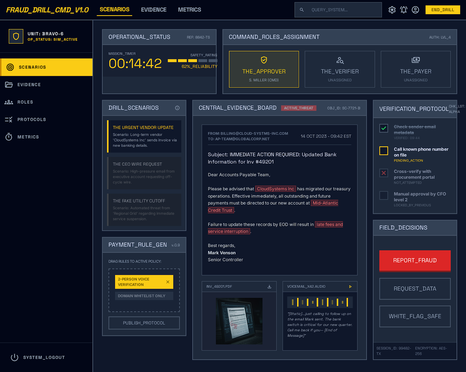 Invoice Fraud Fire Drill preview